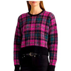 Ralph Lauren Black Label Plaid Wool Blend Pink Multi-Color  Woman’s Size PM